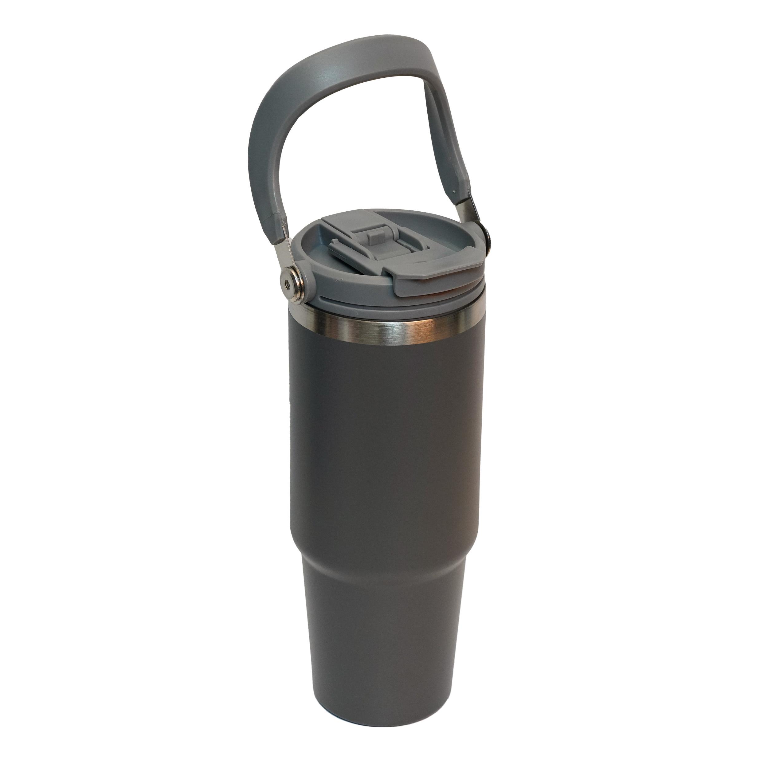 Travel Coffee Mug Stainless Steel Water Bottles - Grey